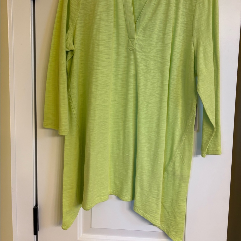 Chico’s Cotton Slub 3/4 Sleeve Tunic